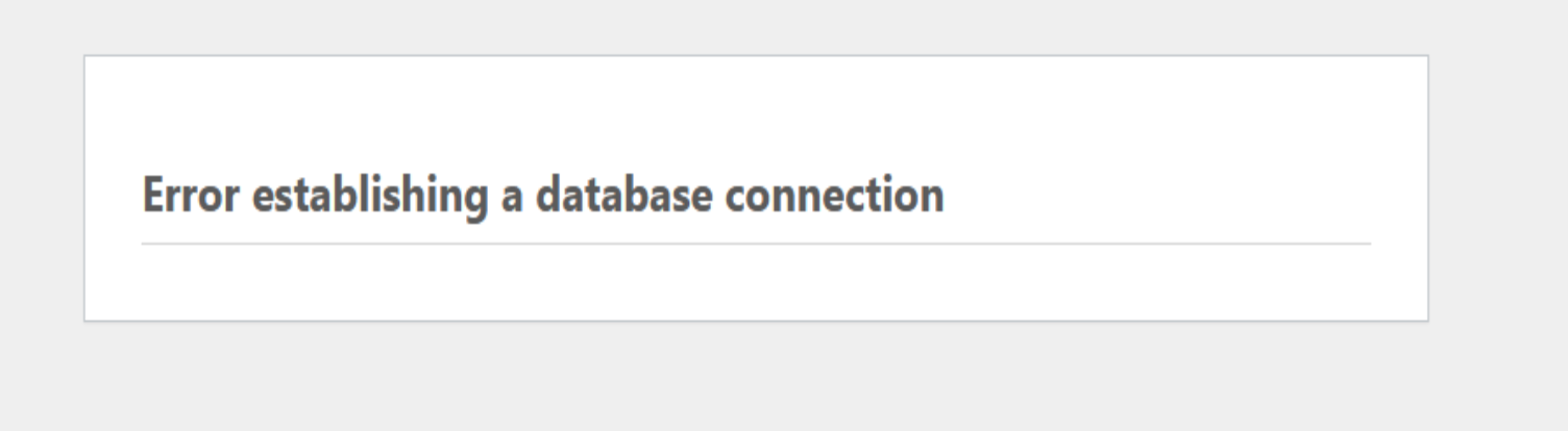 エラー画面の例